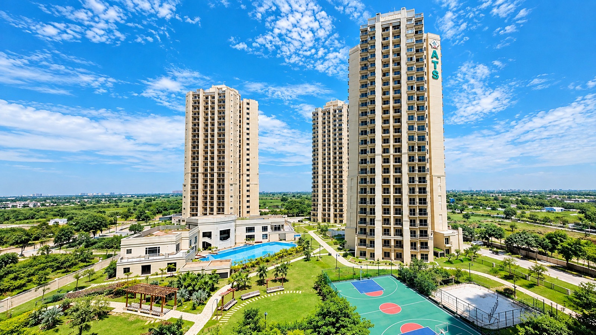 ATS Allure towers and landscaped grounds